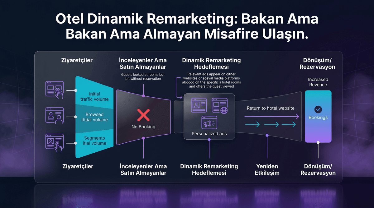 Otel Dinamik Remarketing: Bakan Ama Almayan Misafire Ulaşın