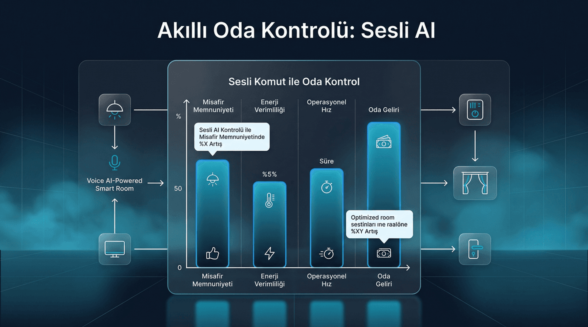 Sesli Komut ile Oda Kontrol: AI Destekli Akıllı Oda