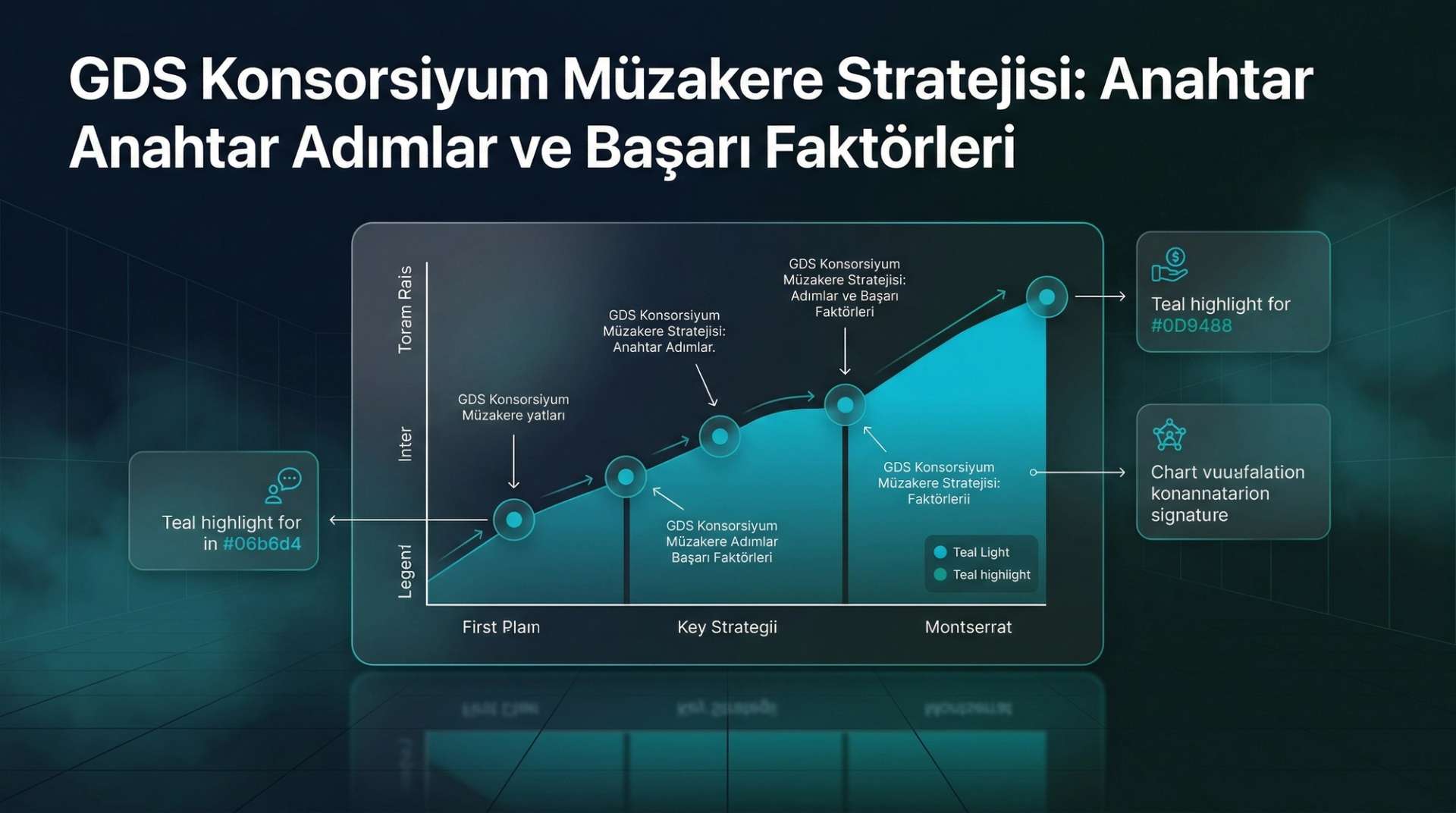 GDS konsorsiyum müzakeresi ve şirket seyahati dağıtımı infografiği