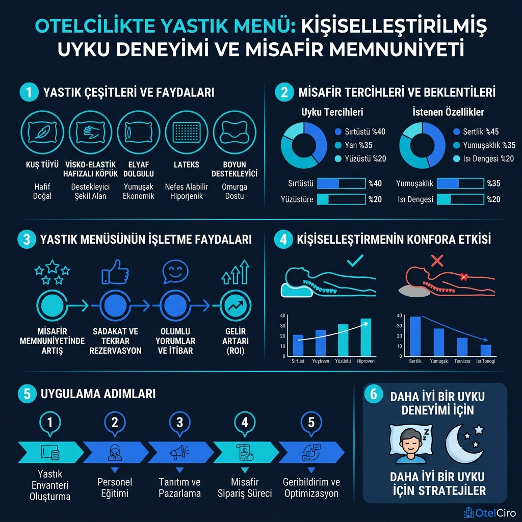 Yastık Menüsü: Kişiselleştirilmiş Uyku Deneyimi Sunumu
