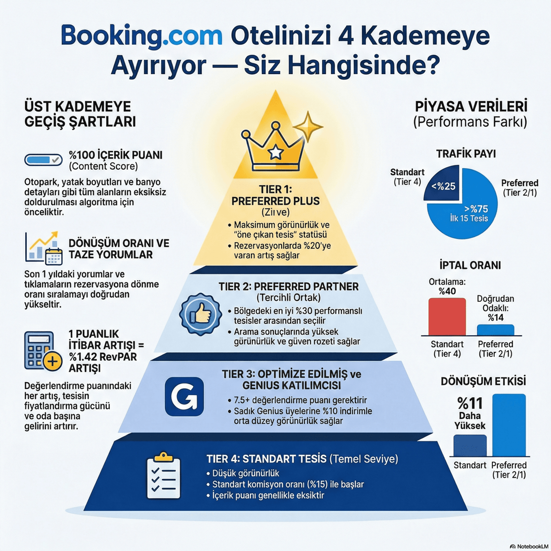 Booking.com Otelinizi 4 Kademeye Ayırıyor — Siz Hangisinde?