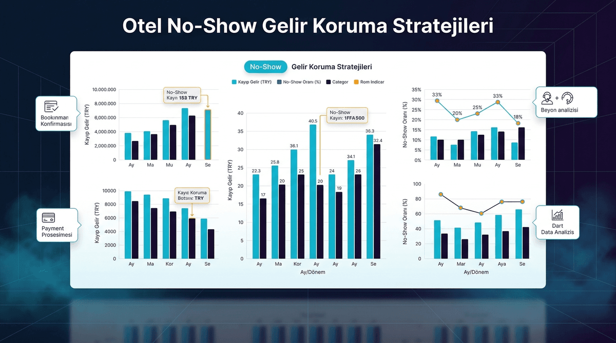No-Show Gelir Koruma Stratejileri: Kayıpları Sıfırlayın