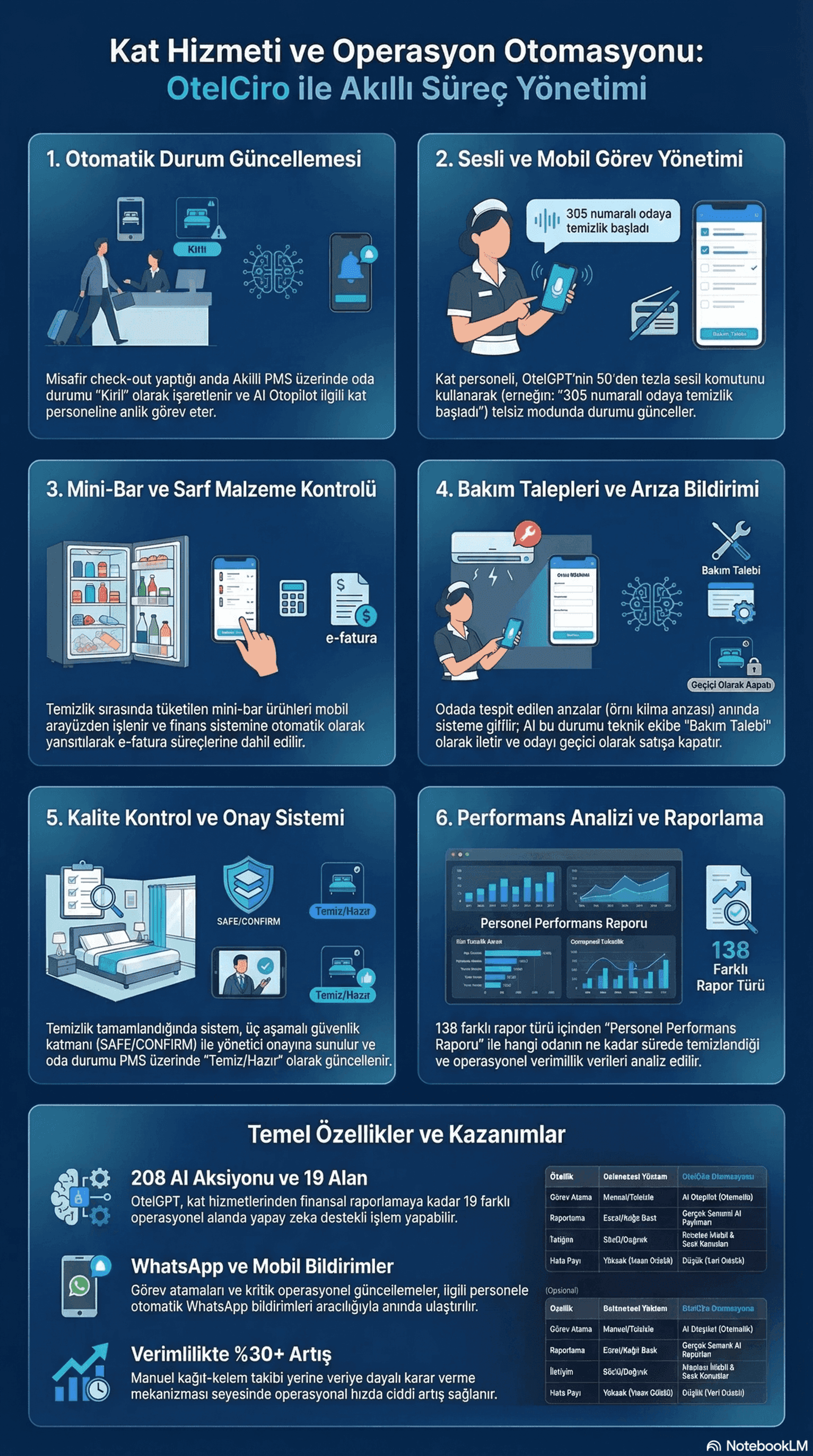 Otel kat hizmeti otomasyon sistemi