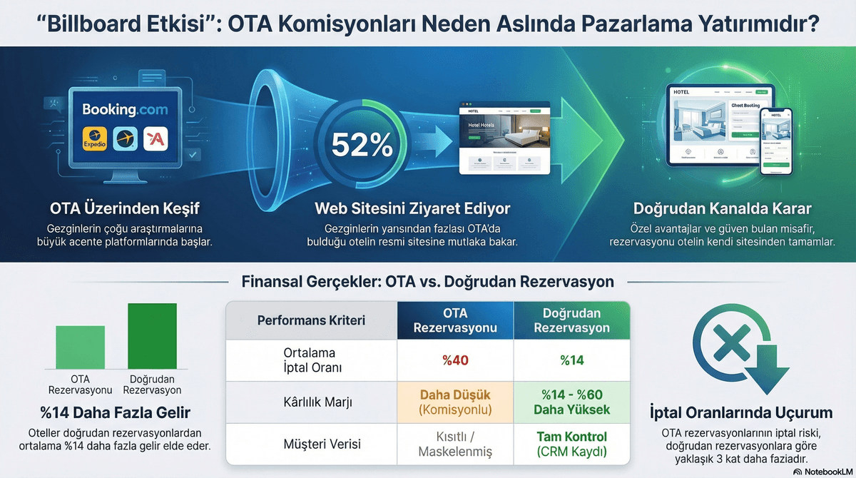 Billboard Etkisi: OTA Komisyonları Neden Aslında Pazarlama Yatırımıdır?
