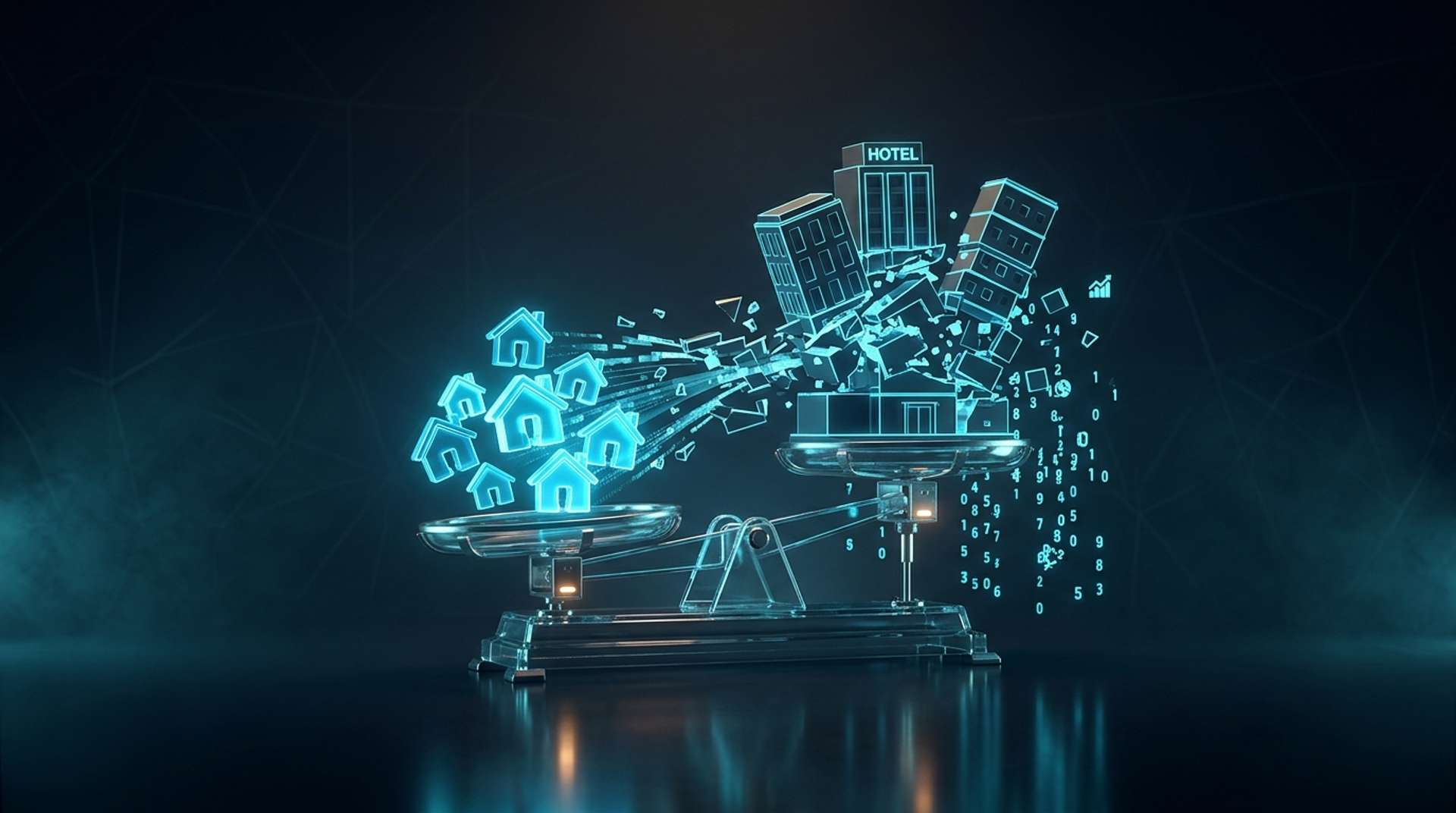 Airbnb'nin otel sektörüne etkisi infografiği