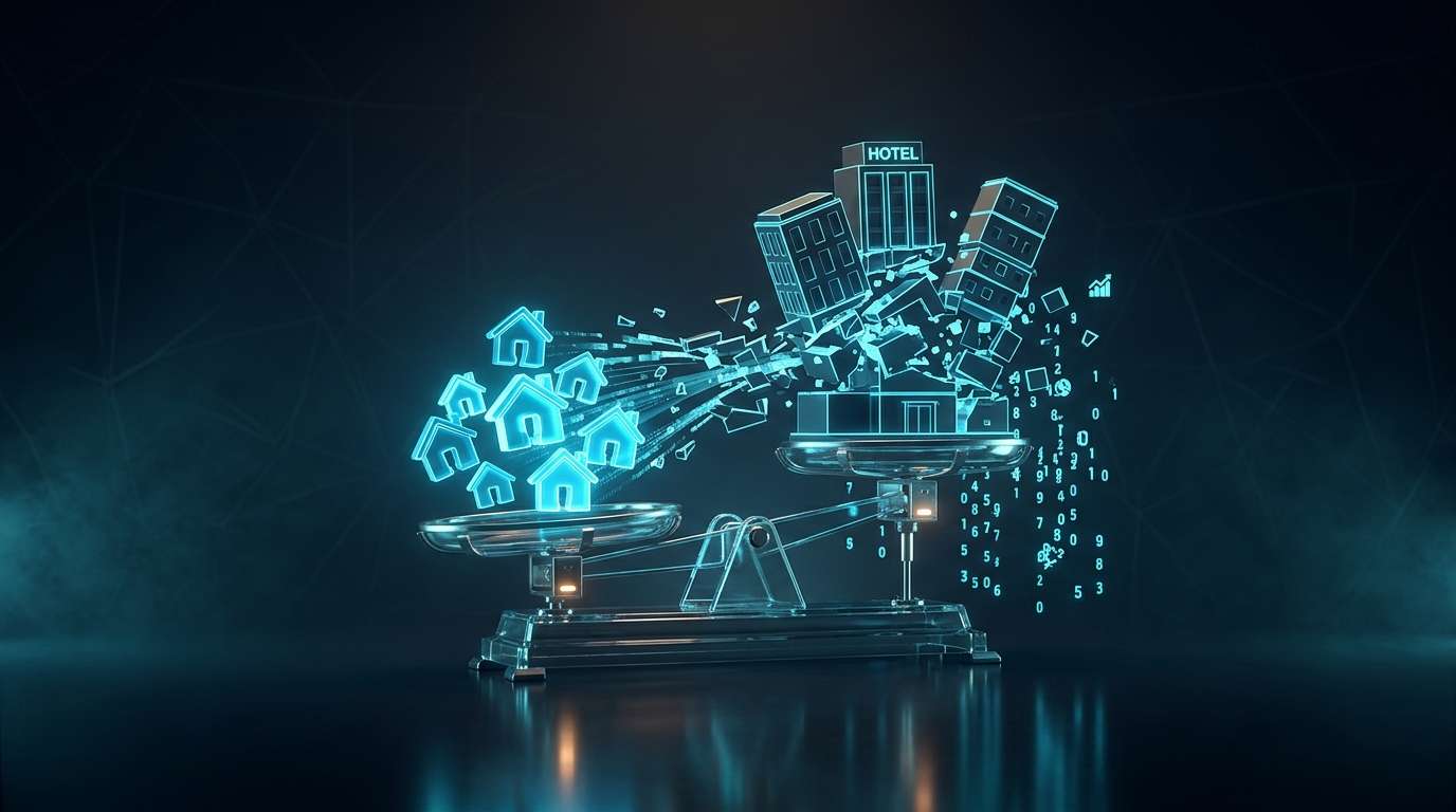 Airbnb'nin otel sektörüne etkisi infografiği