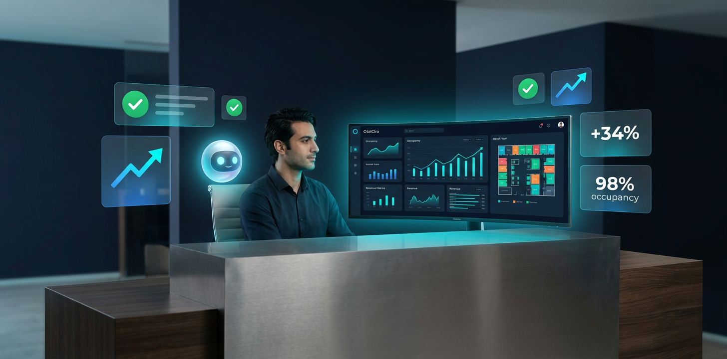 OtelCiro ile düzenli ve otomatik otel yönetimi — yapay zeka destekli kontrol paneli