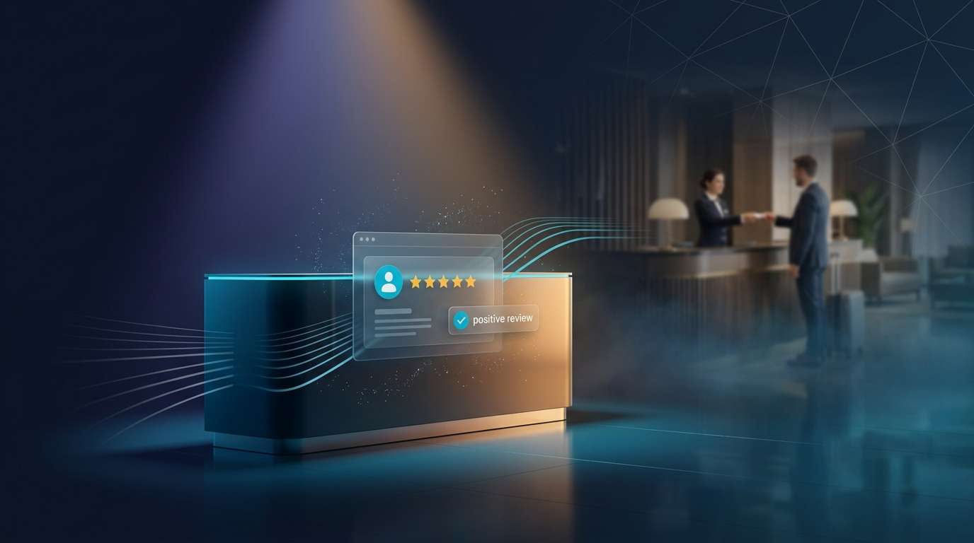 Olumsuz otel yorumlarına yanıt stratejisi infografiği