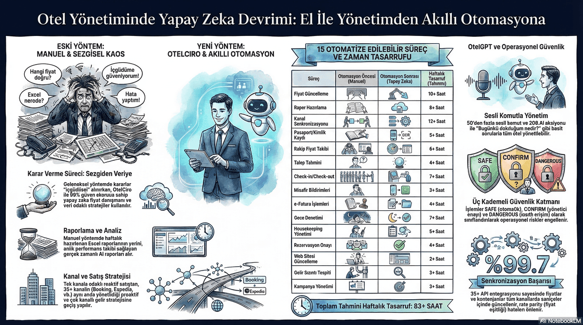 Otel Otomasyon: Zaman Kazandıran 15 İş Süreci