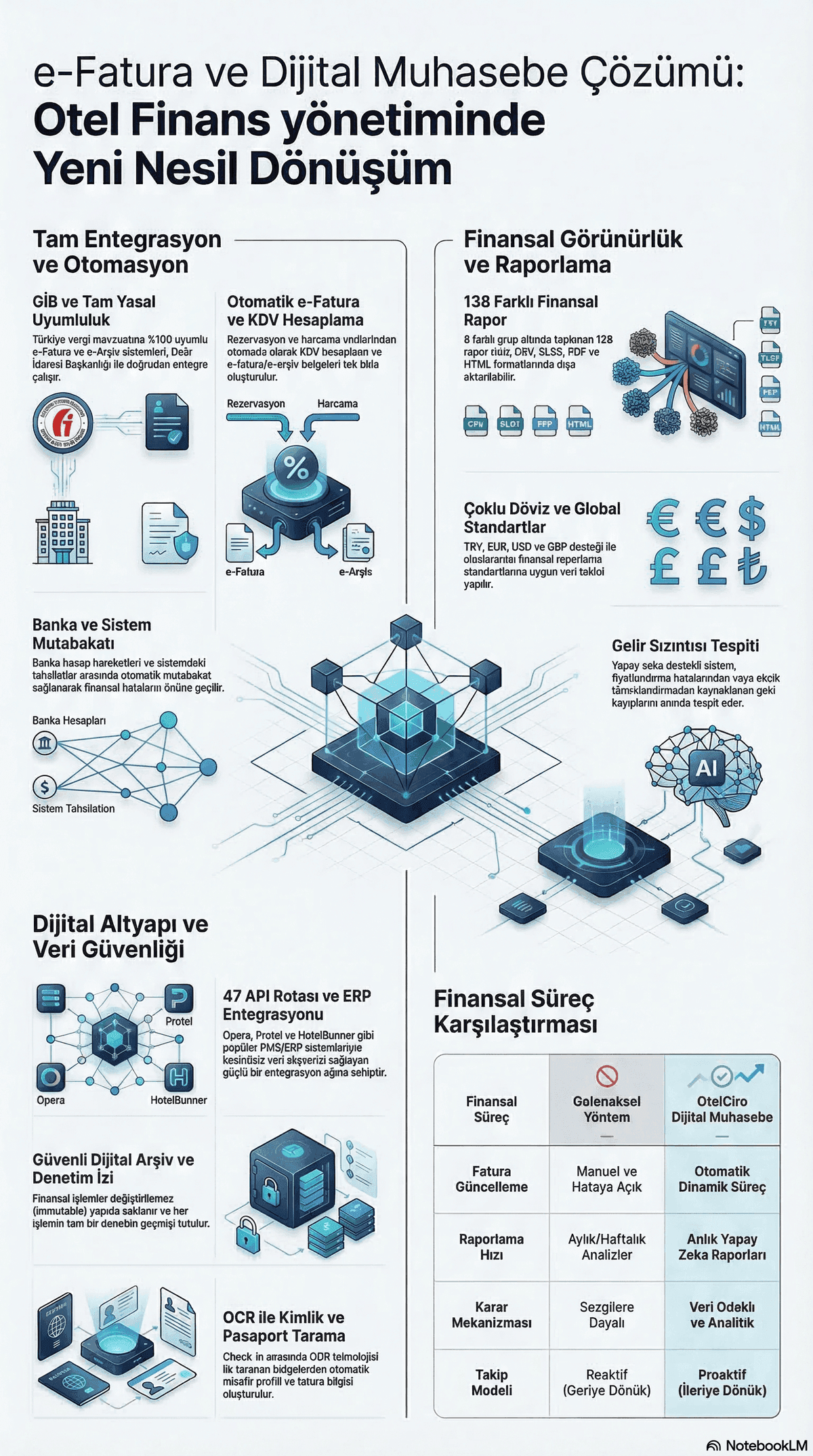 e-Fatura ve Dijital Muhasebe İnfografiği