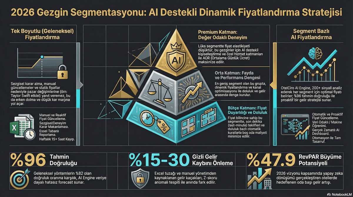 3 Katmanlı Gezgin Harcaması: 2026'da Otel Fiyatlandırma Stratejinizi Nasıl Değiştirir?