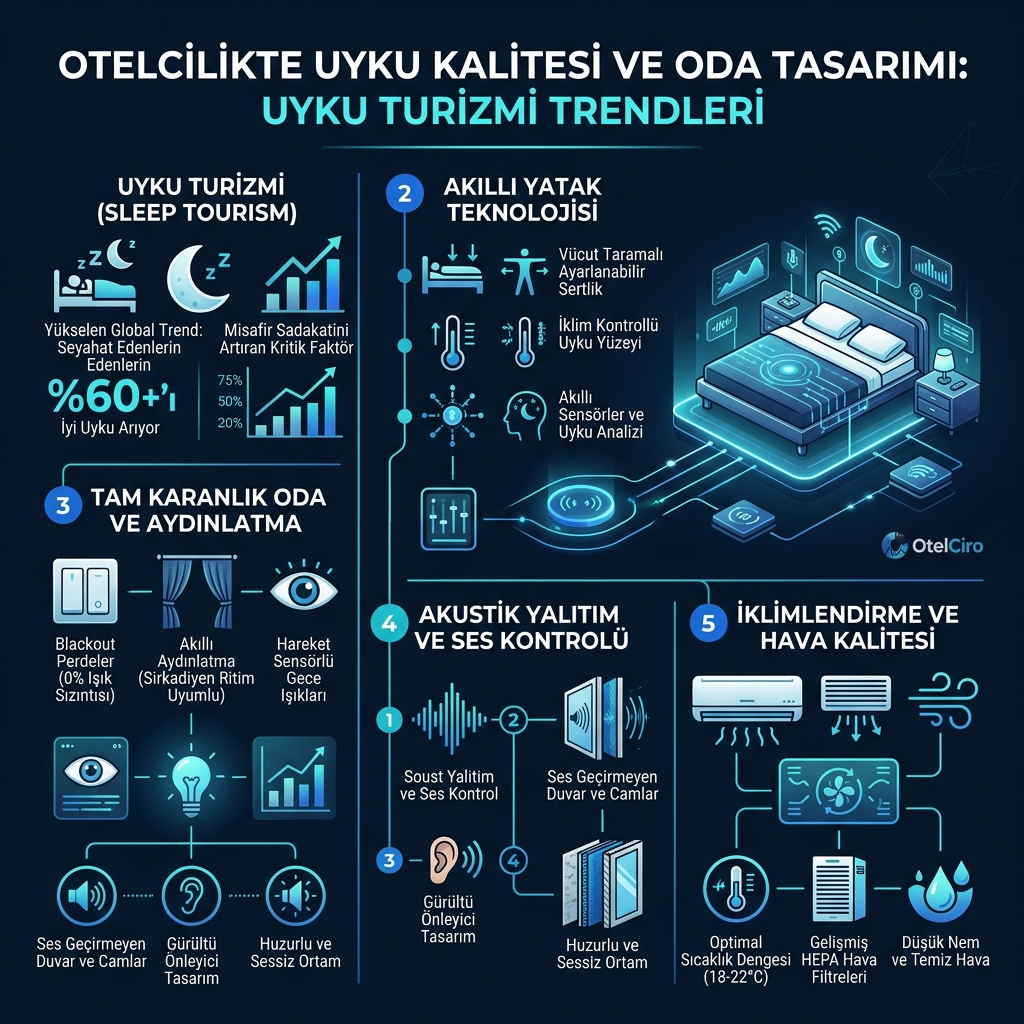 Uyku Kalitesi Odaklı Oda Tasarımı: Sleep Tourism Trendi