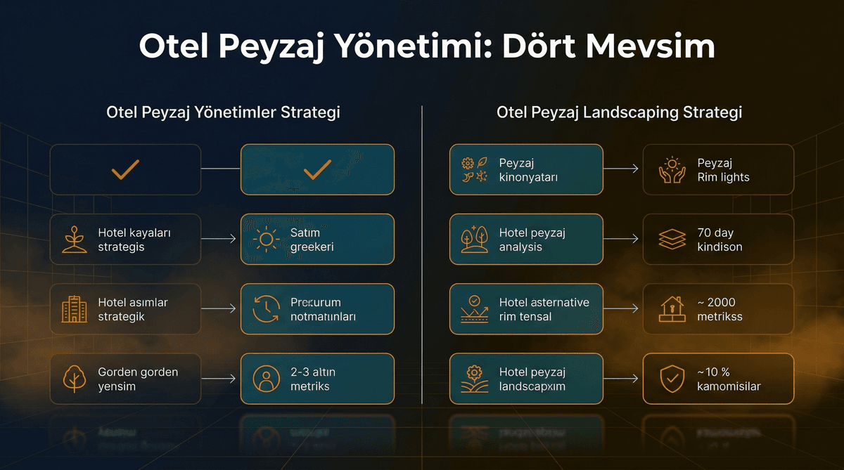 Otel Bahçe ve Peyzaj Yönetimi: Dört Mevsim Strateji
