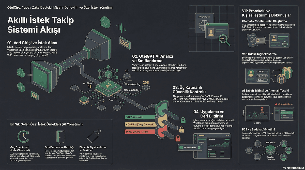 Hotel guest special request management