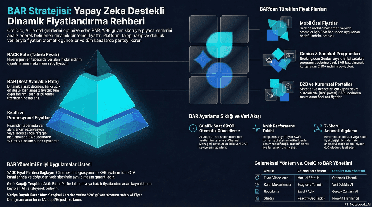 Otel BAR Fiyatı: Best Available Rate Stratejisi Rehberi