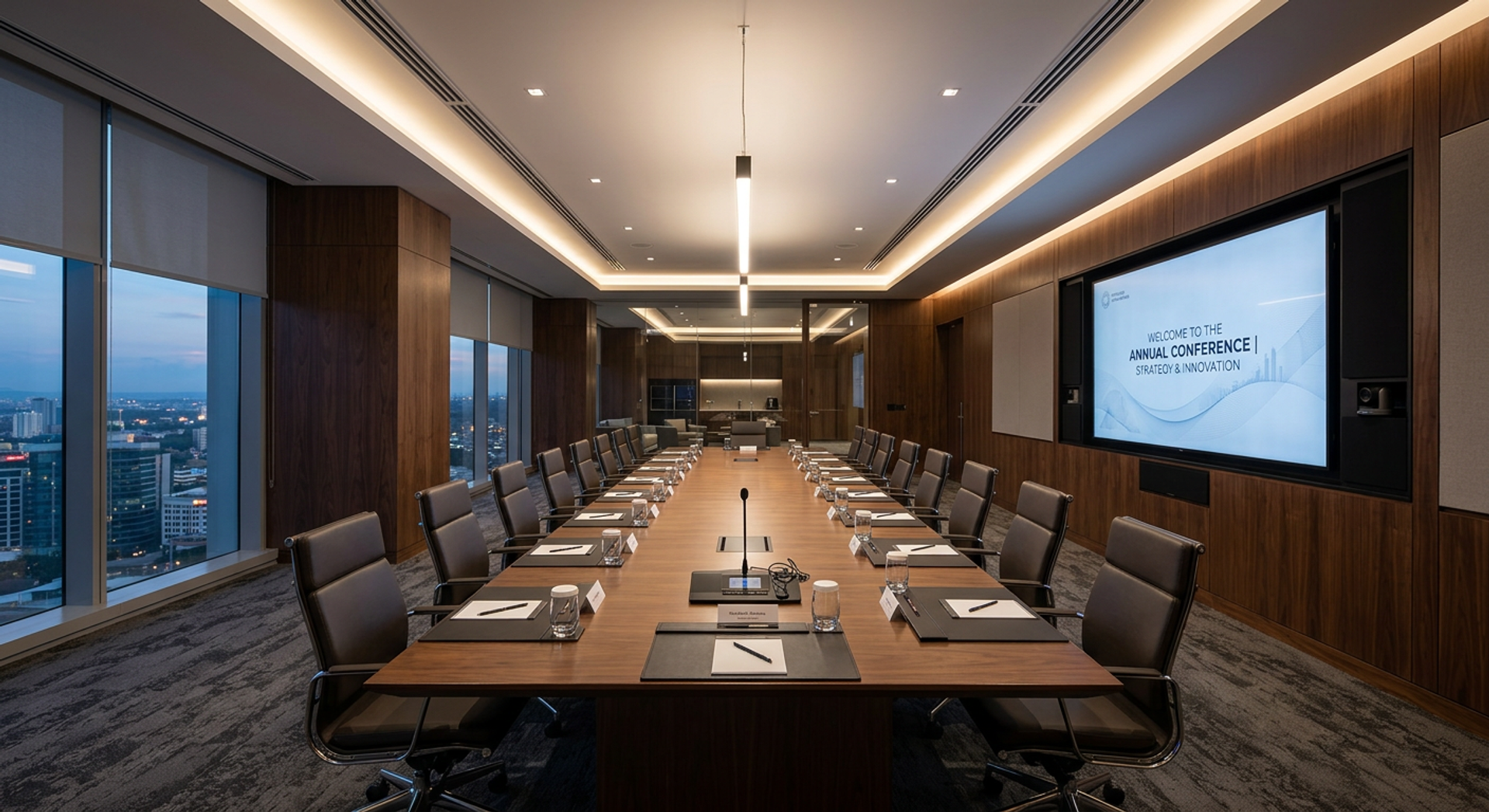 Konferans salonu atmosferi