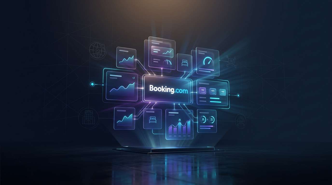Booking.com'da rakip analizi ve compset oluşturma süreci infografiği