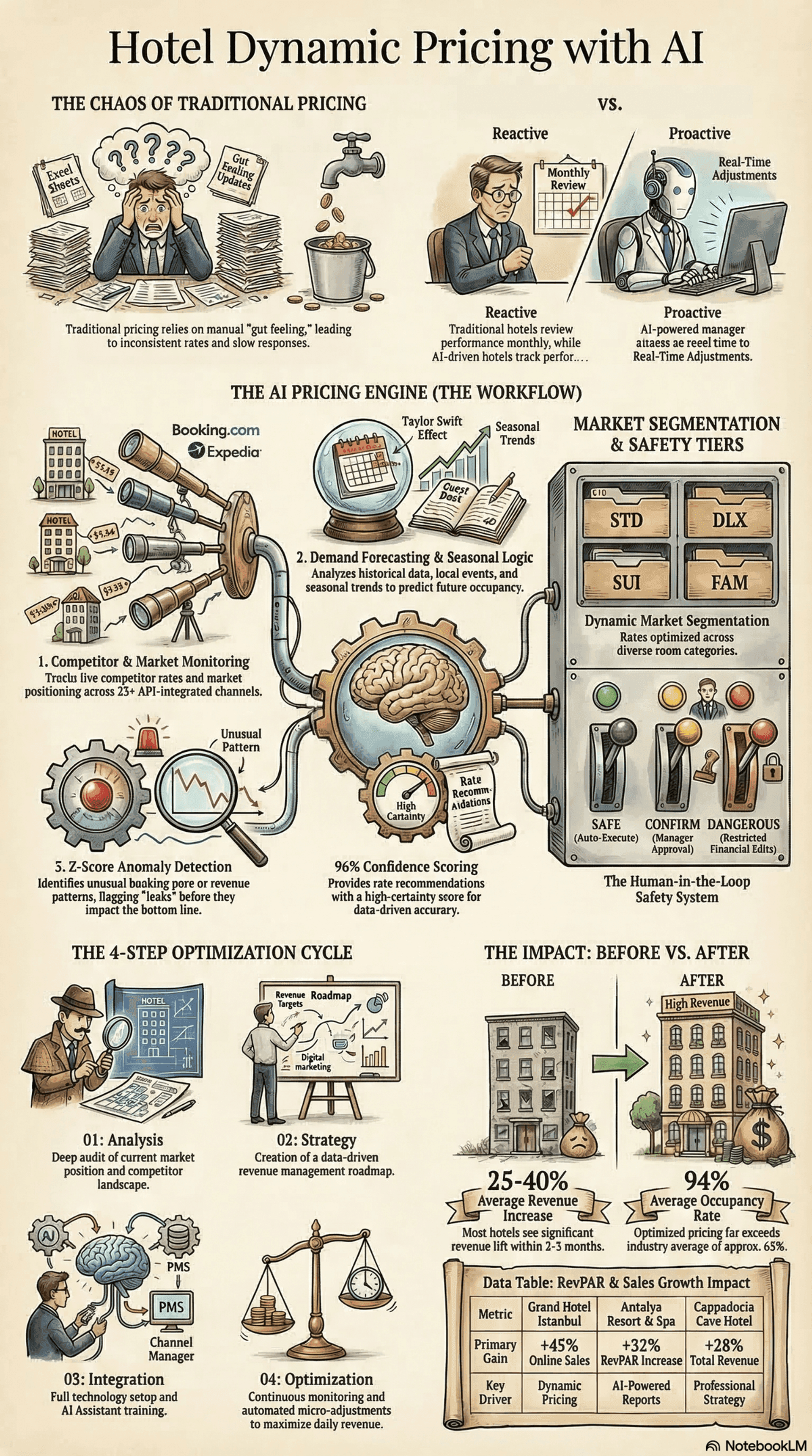 AI-driven hotel dynamic pricing model