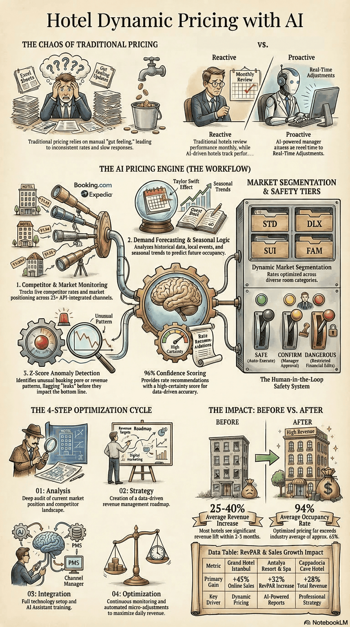 AI-driven hotel dynamic pricing model