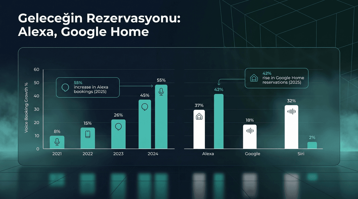 Sesli Rezervasyon Kanalı: Alexa Google Home ve Siri