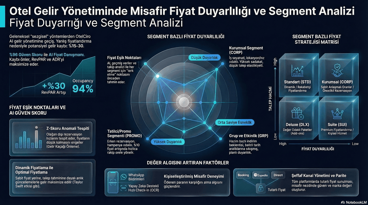 Otel misafir fiyat duyarlılığı analizi
