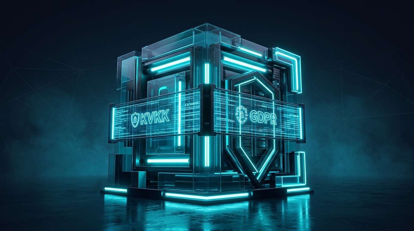 Otel KVKK ve GDPR uyumluluk rehberi infografik — veri işleme süreçleri, onay formu ve uyumluluk kontrol listesi