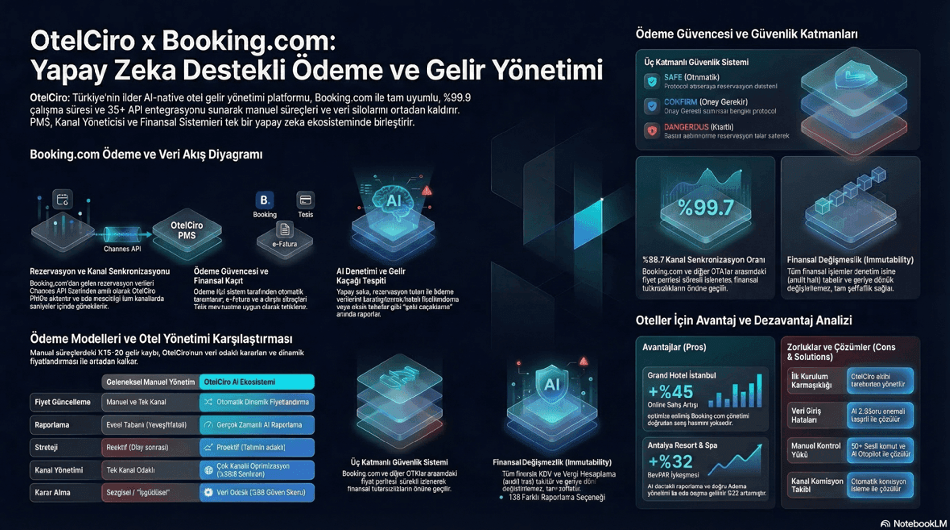 Booking.com Ödeme Seçenekleri İnfografiği