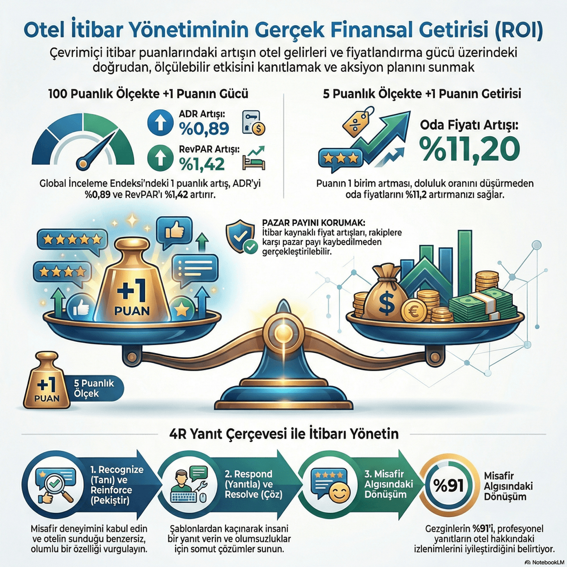 Otel İtibar Yönetiminin Gerçek Finansal Getirisi (ROI)