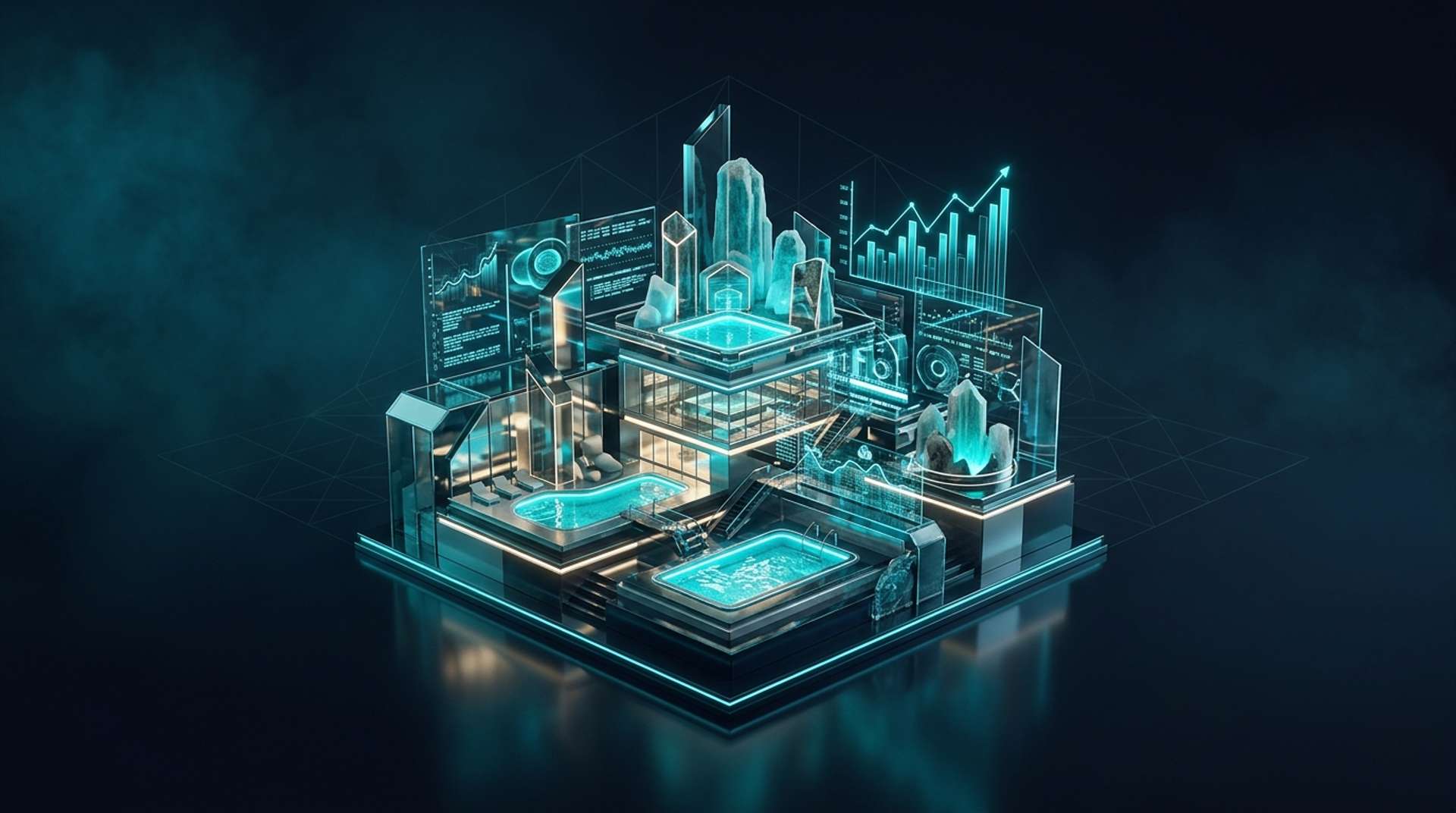 Termal otel ve sağlık turizmi gelir yönetimi infografik — gelir kaynakları, paket fiyatlandırma ve mevsimsellik yönetimi