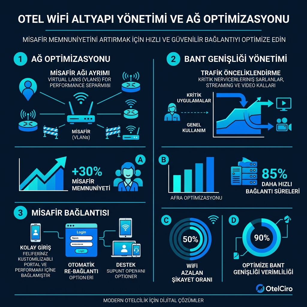 Otel WiFi Altyapı Yönetimi: Hız ve Kapsama Optimizasyonu