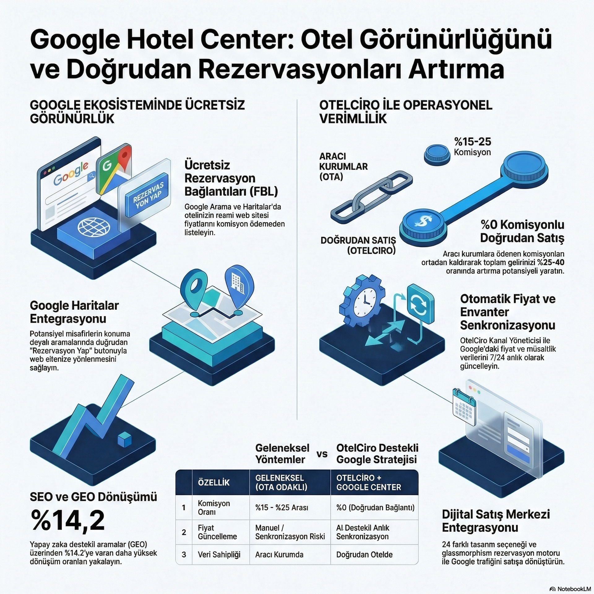 Google Hotel Center: Ücretsiz Bağlantılar Optimizasyonu