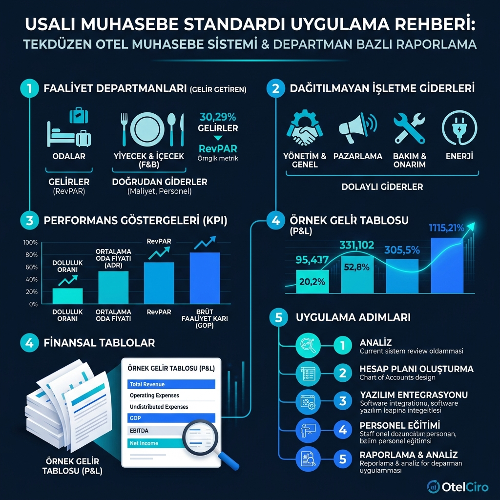 USALI Muhasebe Standardı Uygulaması: Otel Finansal Raporlama