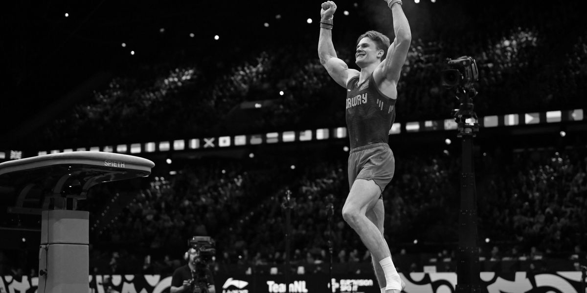 Sebastian Sponevik (21) med tidenes norske turnbragd jubler etter historisk prestasjon i turn-VM