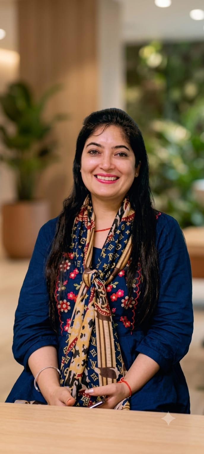 Sakshi Chawla Academy — Teacher and students