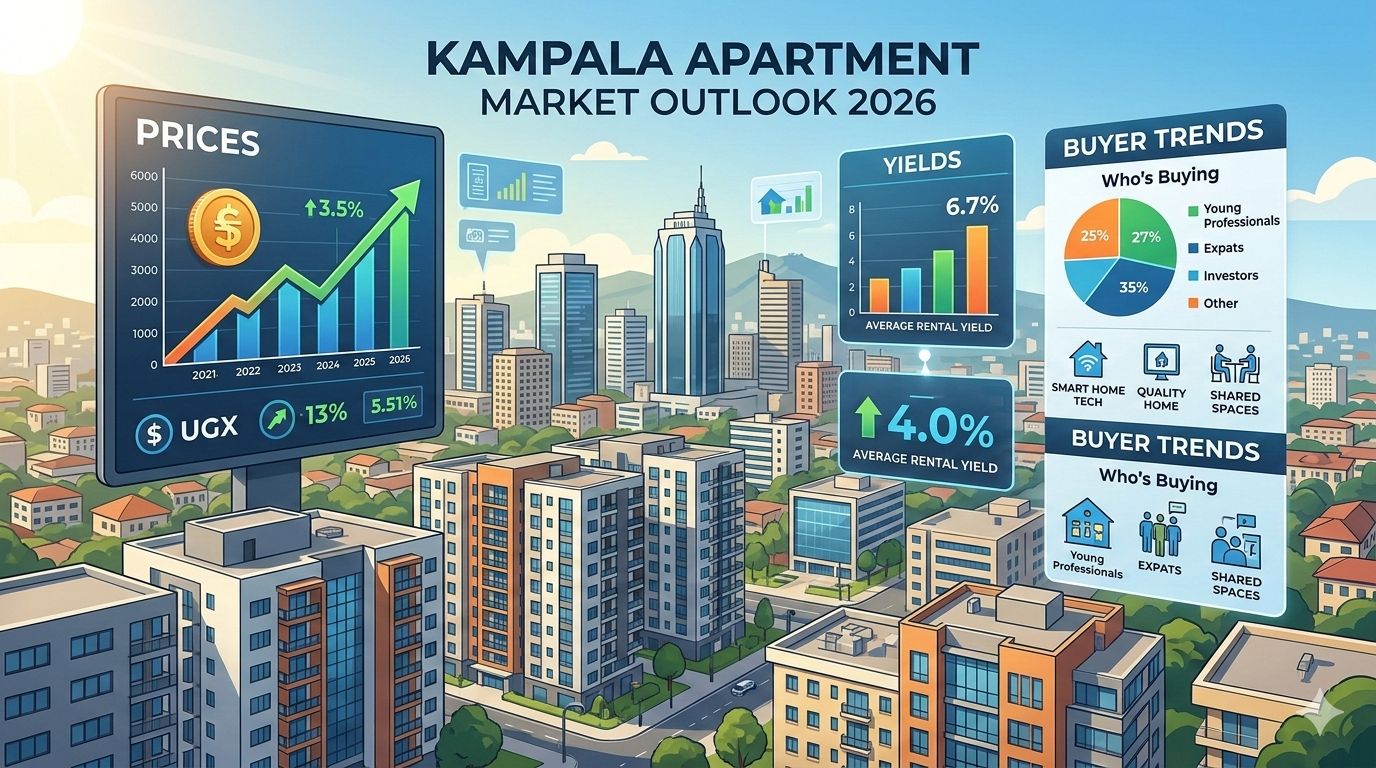 Kampala Apartment Market Outlook 2026: Prices, Yields, and Buyer Trends