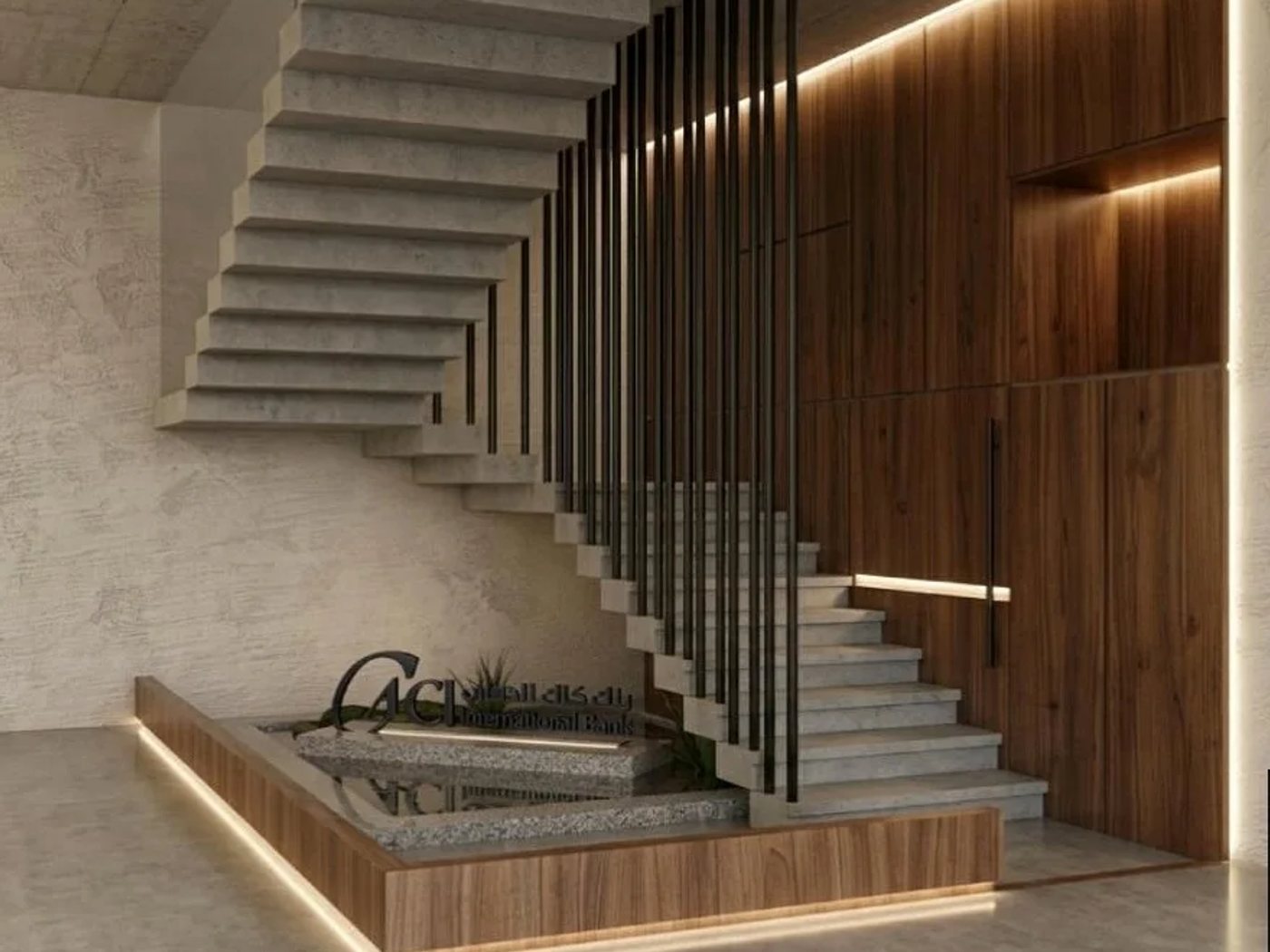 Interior design of the CAC Bank PK12 branch