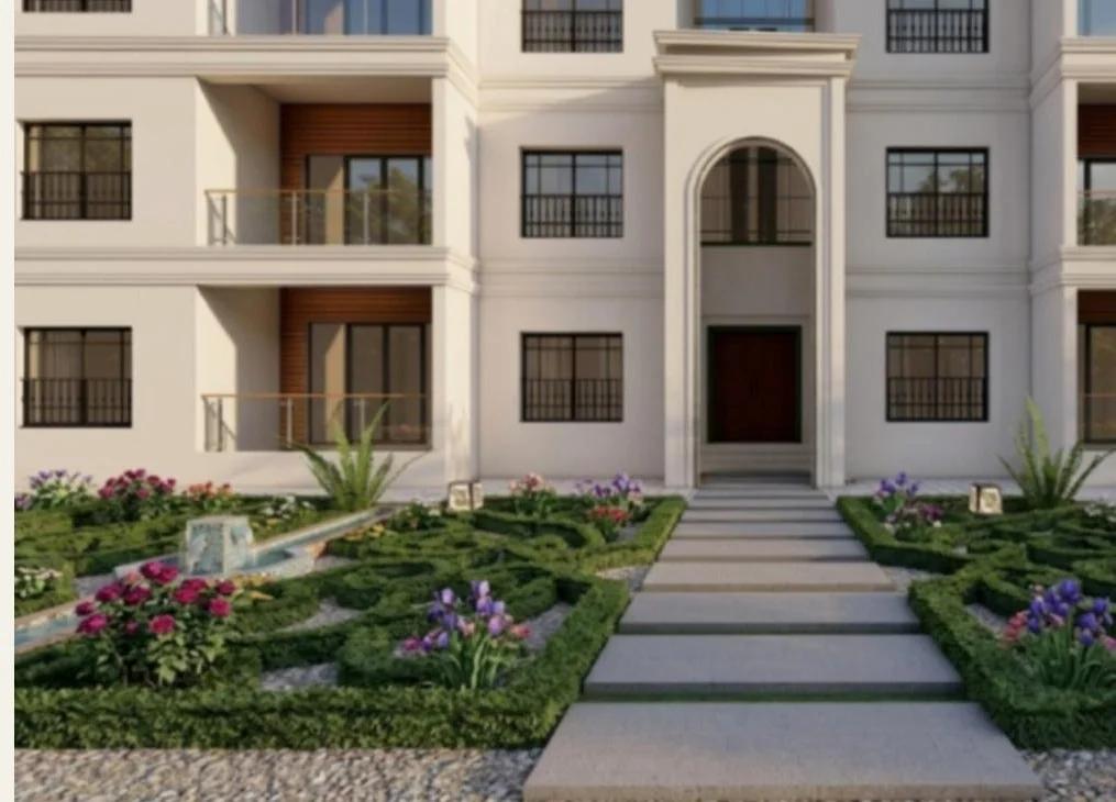 Landscaped entrance of the CAC residential building
