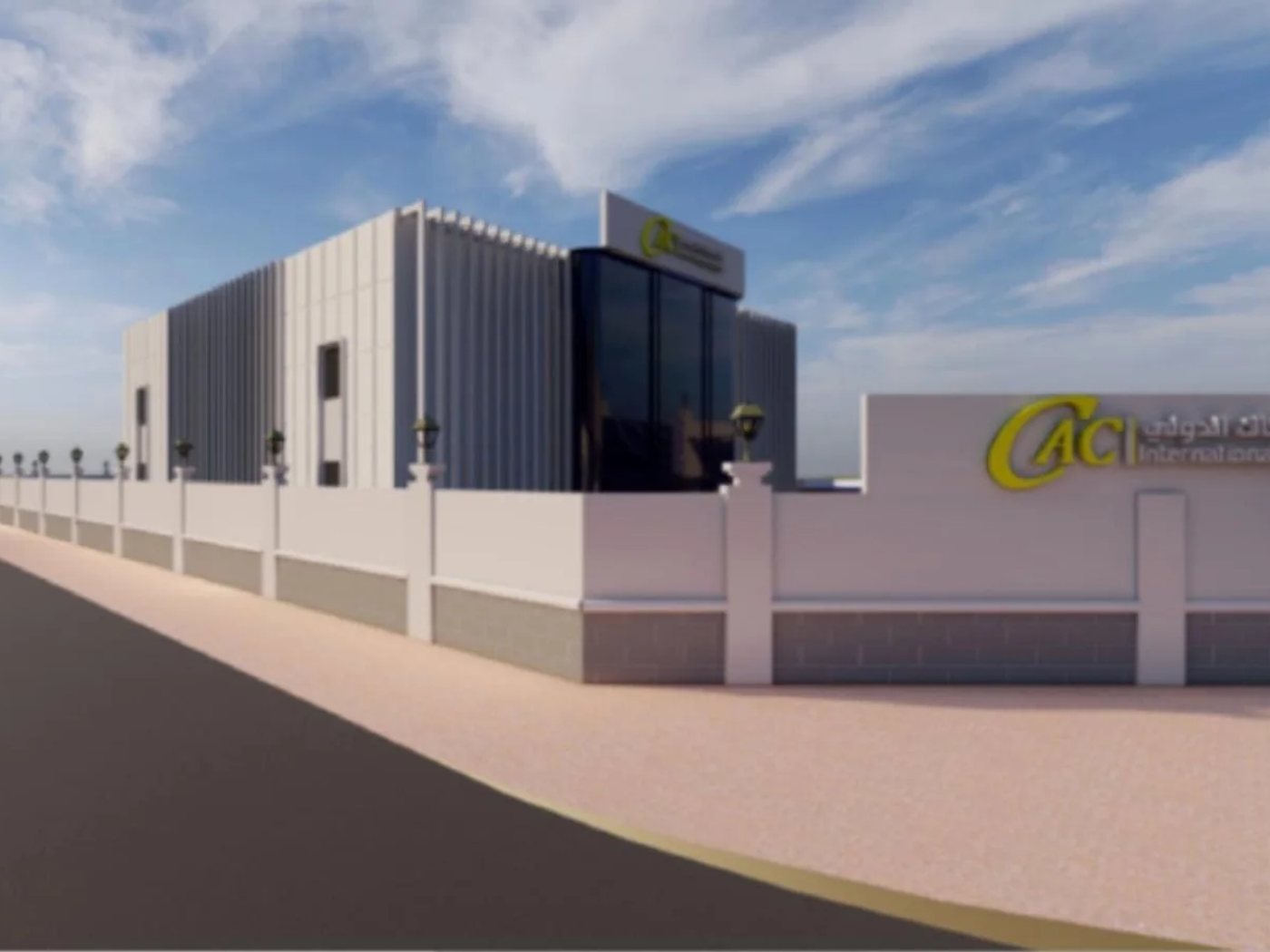 Street corner view of the CAC Bank VIP branch