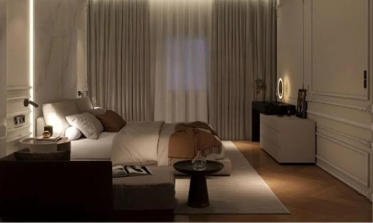 Side view of the villa bedroom