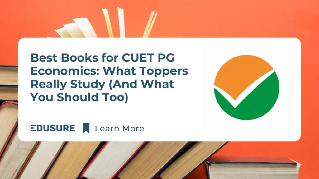 CUET PG Economics 2026 toppers’ booklist with essential microeconomics, macroeconomics, and statistics books