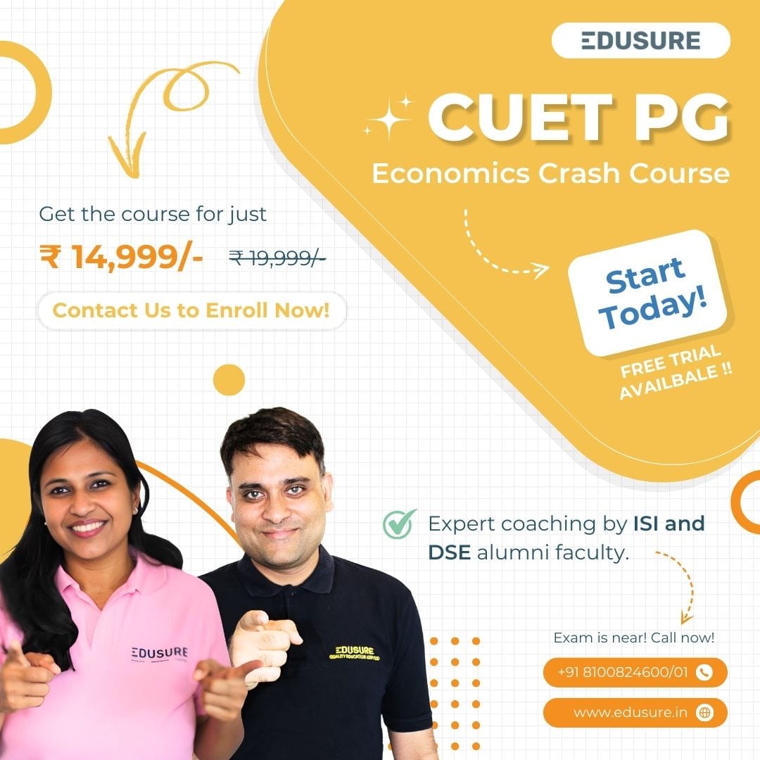 CUET PG Economics Crash Course by EduSure
