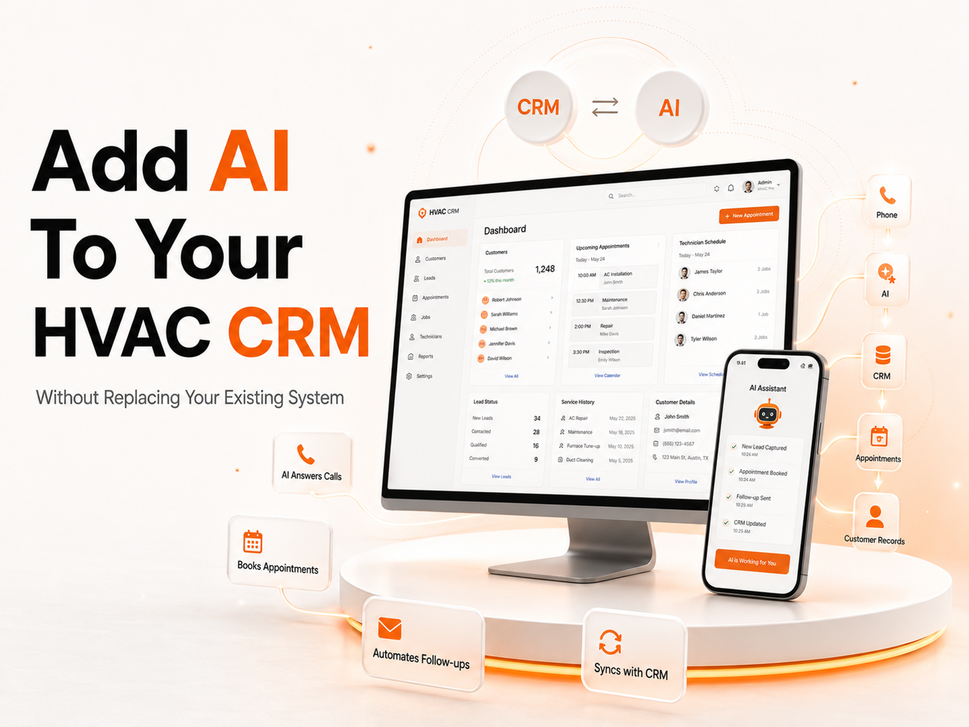 How to Add AI to Your HVAC CRM Without Replacing It