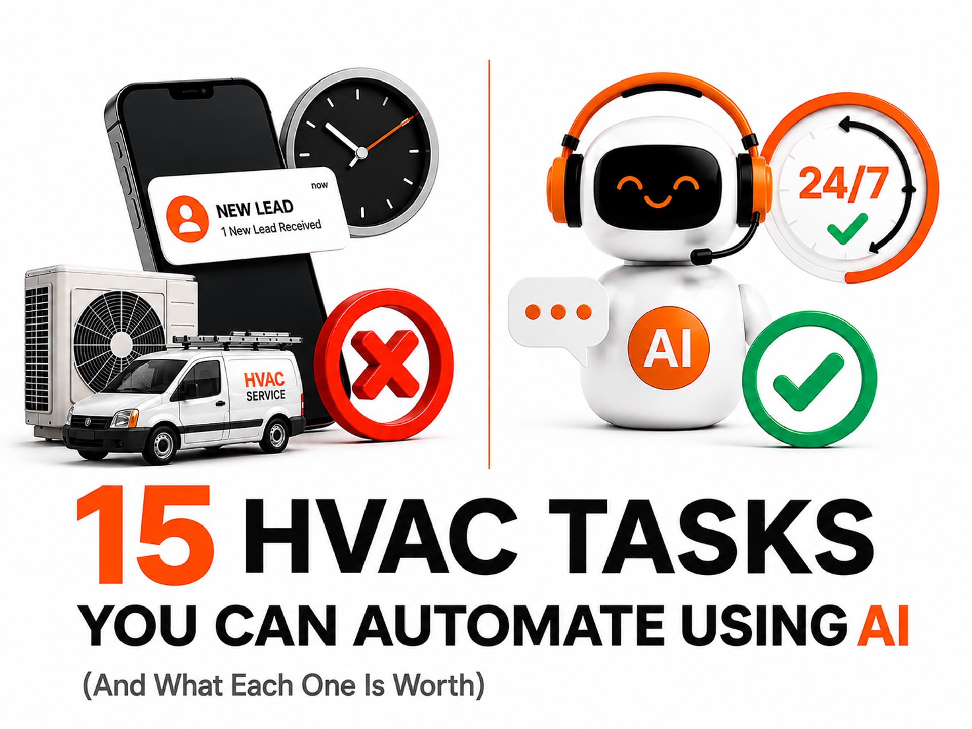 15 HVAC Tasks You Can Automate Using AI (And What Each One Is Worth)
