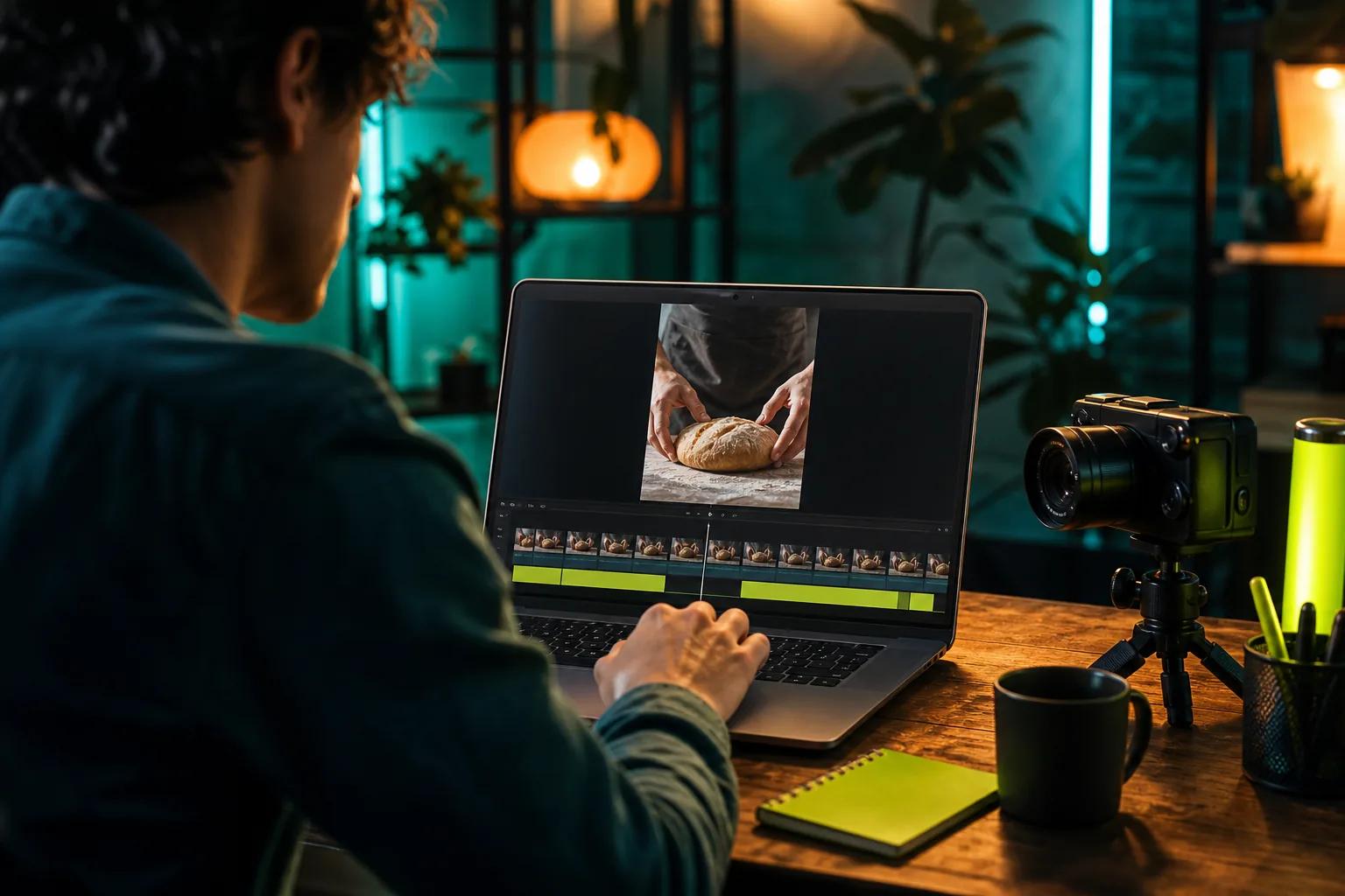 Creator planning vertical AI video clips for a YouTube Short.