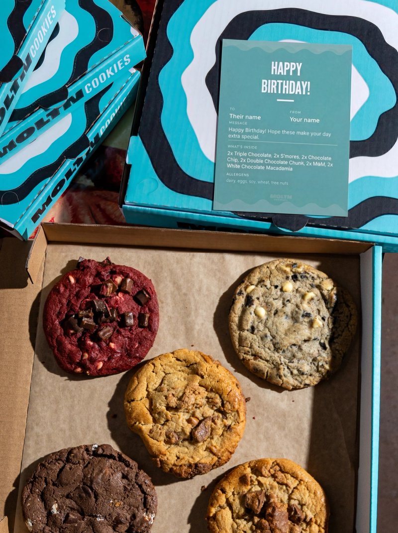 MOLTN cookie gift box ready for delivery