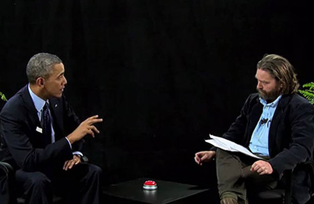 Obama sits Between Two Ferns