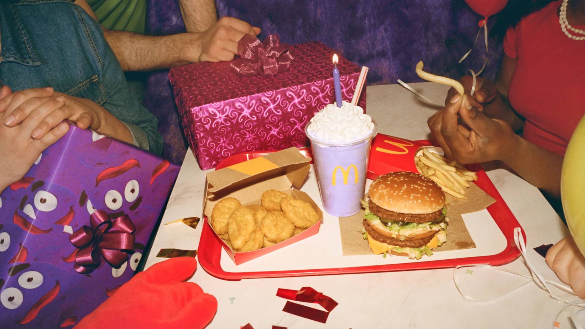 McDonald's uses Grimace for nostalgic adult Happy Meals