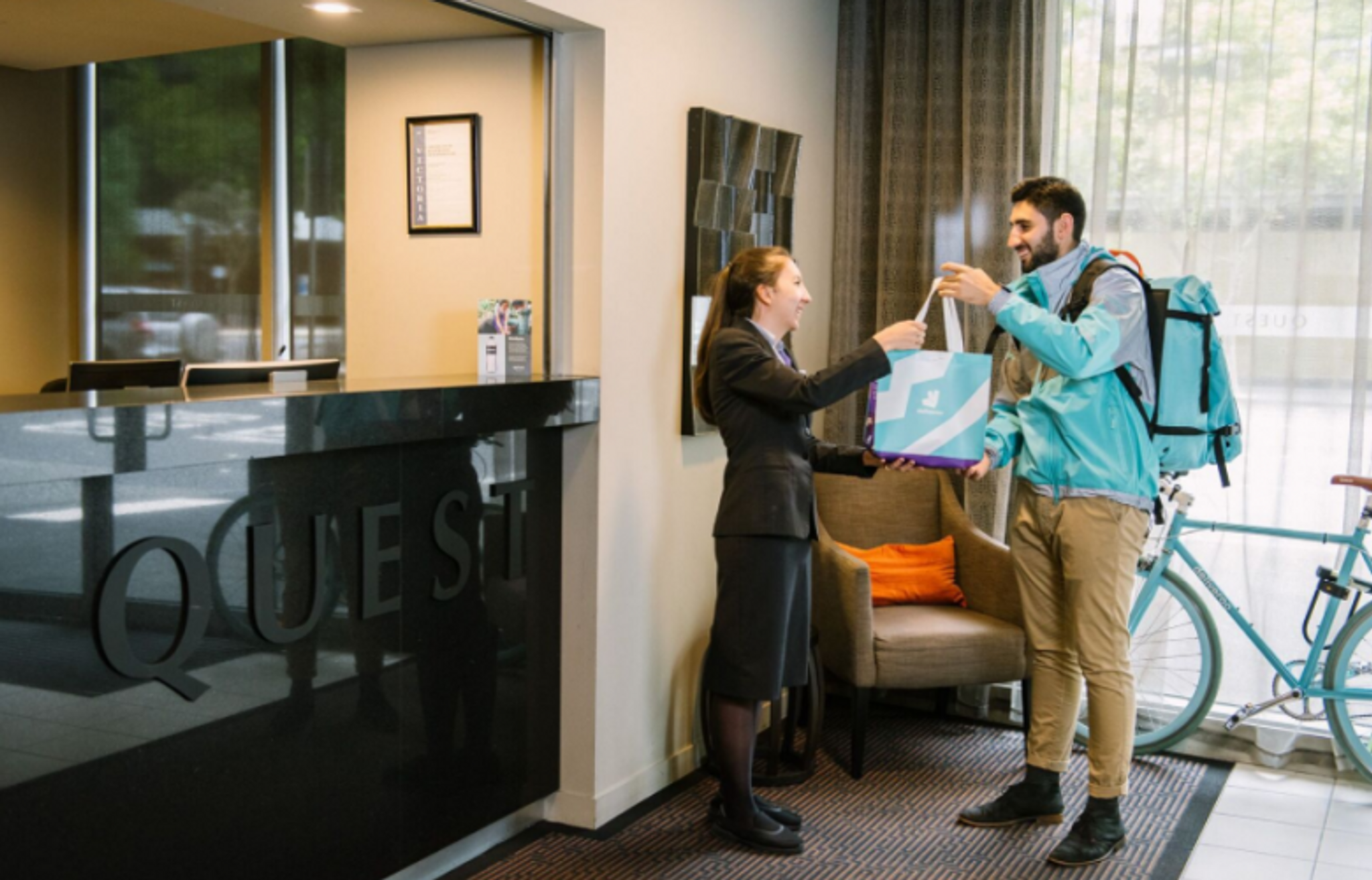 Deliveroo x Quest delivers to time-poor hotel guests