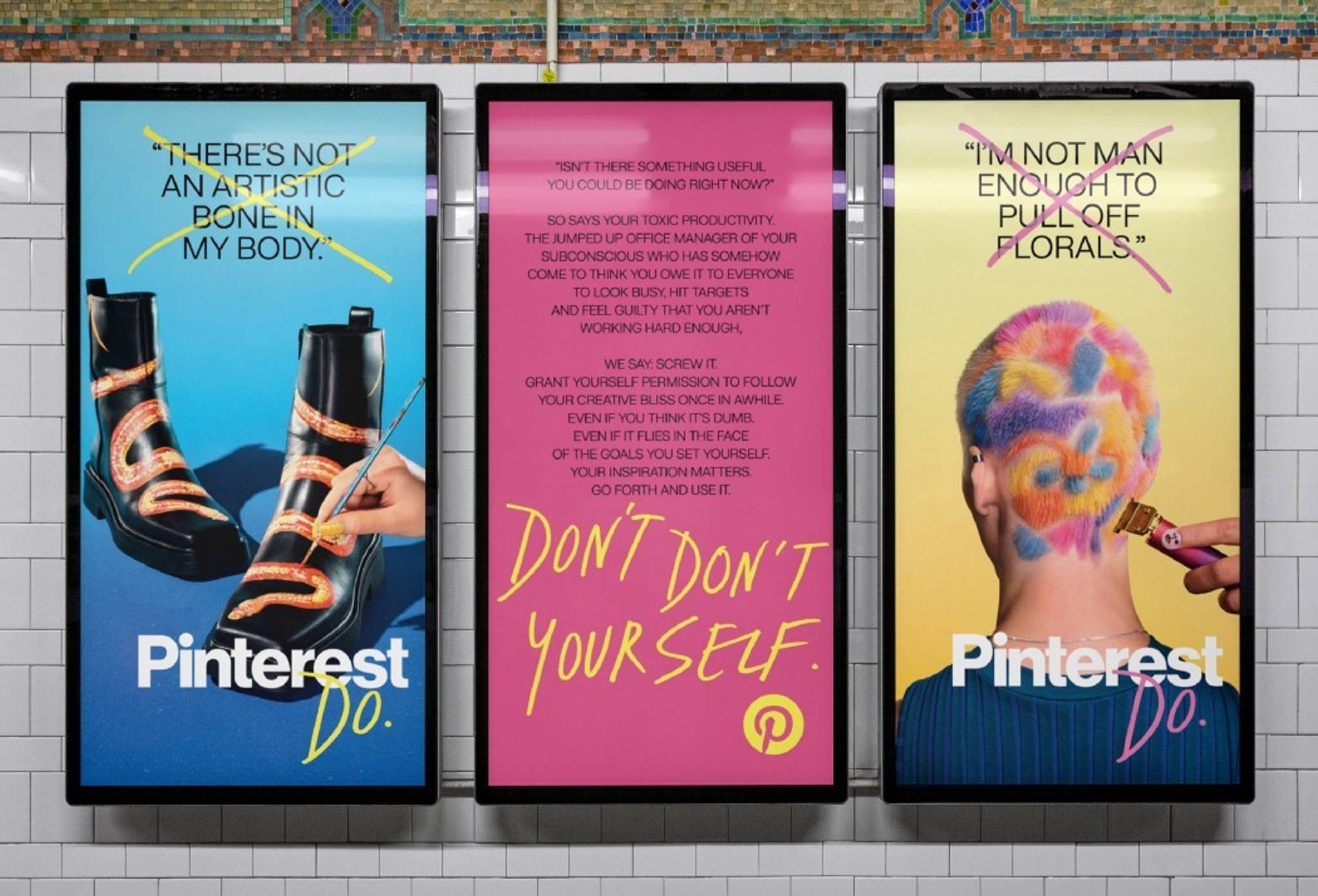 Pinterest campaign tackles self-doubt and doomscrolling