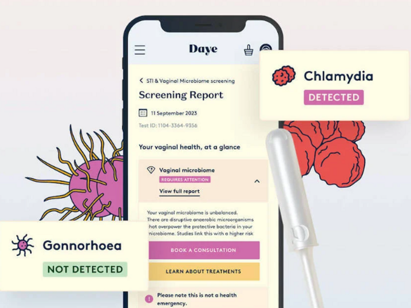 Daye offers approachable athome STI test kit Canvas8